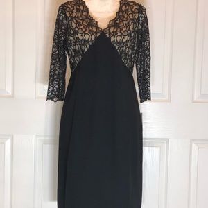 Black evening dress.